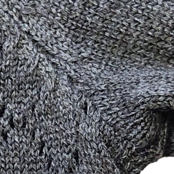 NWT Timeless Blair London Gray Diamond Pointelle Front Cardigan Sweater Size M - Picture 7 of 15